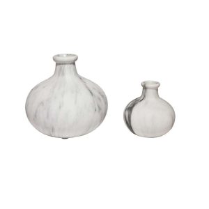 Vase Marmor Finish Lav Medium 13X16Cm