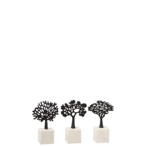 FIGURE TREE ON FOOT ALUMINIUM/MARBLE BLACK/WHITE ASS3