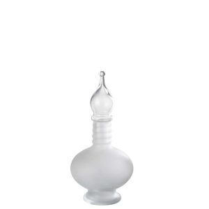 VASE+CAP PHIAL DECO JOEY GLASS TRANSPARENT SMALL