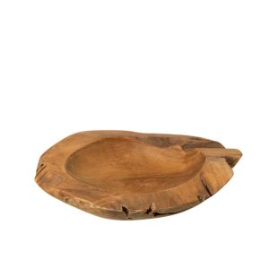 DECORATIVE DISH IGOR TEAK WOOD NATURAL LARGE
