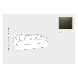 COVER SEAT+11 CUSHIONS BEACH VELVET MOSS GREEN