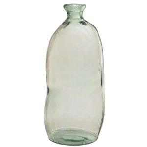 VASE OLIVIA GLASS WATER GREEN