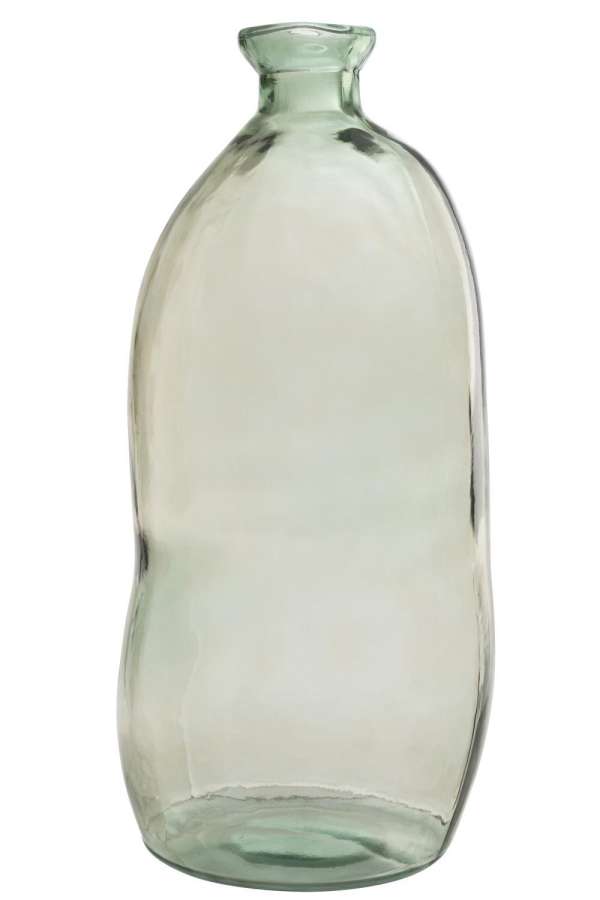 VASE OLIVIA GLASS WATER GREEN