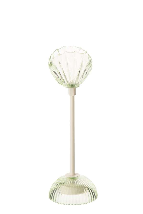 TABLE LAMP LED SHELL IRON LIGHT GREEN/WHITE SMALL