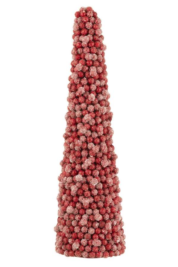 CONE DECO BERRIES PLASTIC RED LARGE
