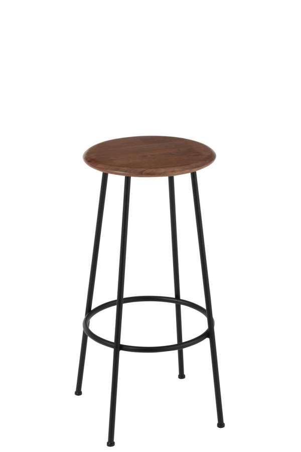 BAR CHAIR NEO STEEL NATURAL/BLACK