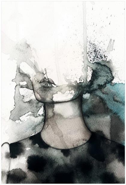 Bilde Canvas Dame Abstrakt 1 50X70Cm