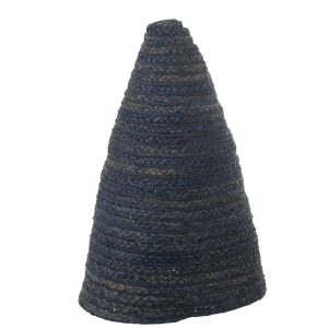 LAMP SHADE HANGING CORN HUSK DARK BLUE