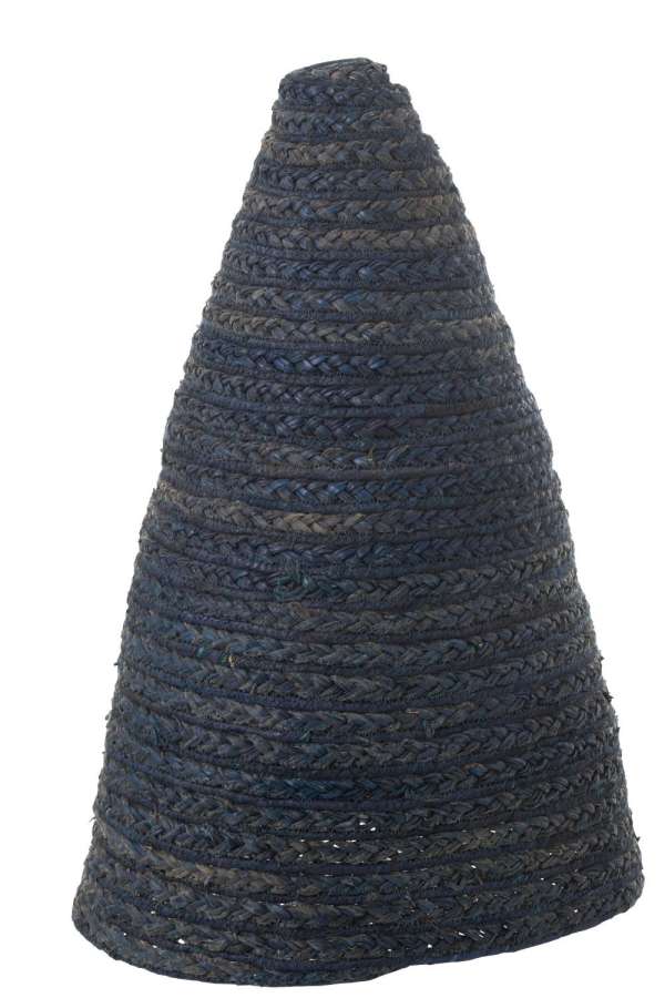 LAMP SHADE HANGING CORN HUSK DARK BLUE