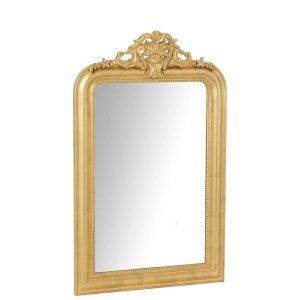 WALL MIRROR EMA WOOD GOLD COLORED