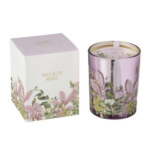 SCENTED CANDLE WALK IN THE WOODS WAX PINK LARGE-55HOURS