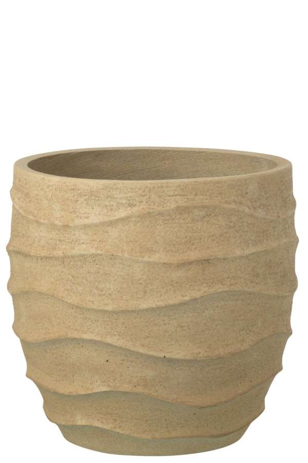 FLOWERPOT WAVES + OUTDOOR SAND BEIGE LARGE