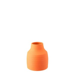 VASE RUBY STONEWARE ORANGE