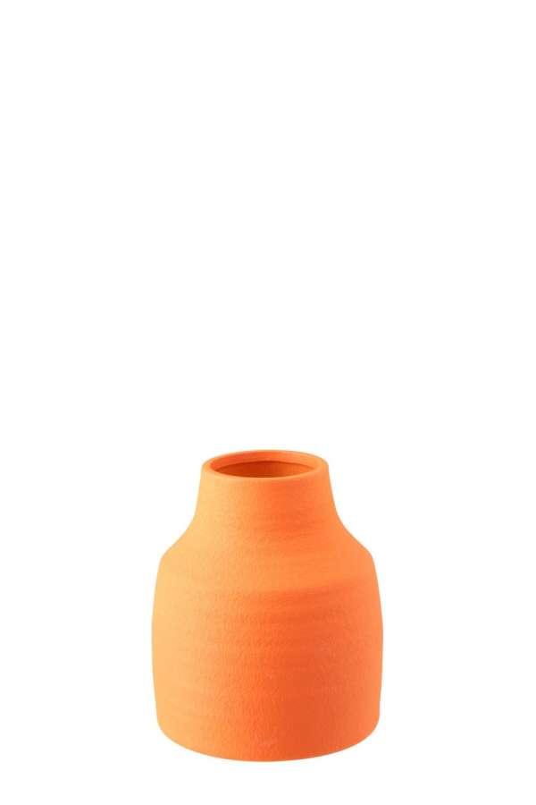 VASE RUBY STONEWARE ORANGE
