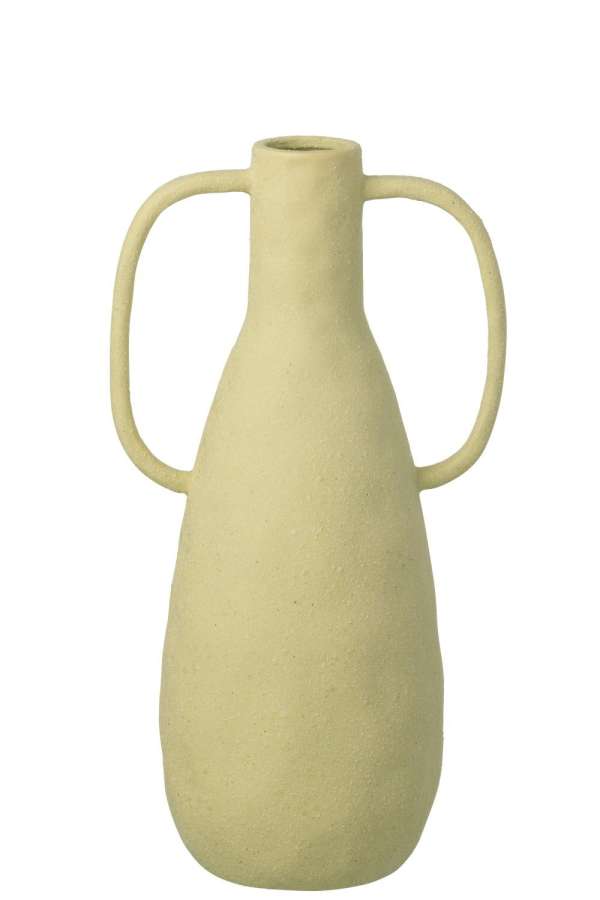 VASE JODI STONEWARE MINT GREEN LARGE