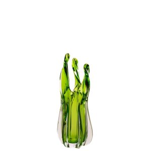 VASE SERENA GLASS GREEN SMALL