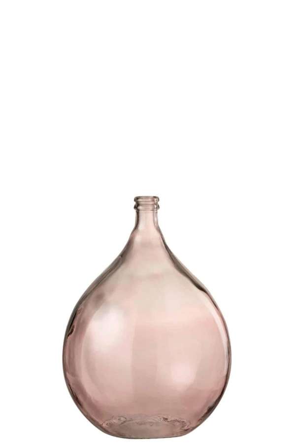 VASE LISSABON GLASS SALMON LARGE