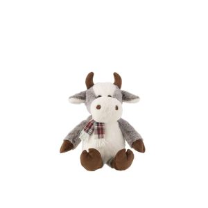 COW+SCARF PLUSH POLYESTER MIX LARGE