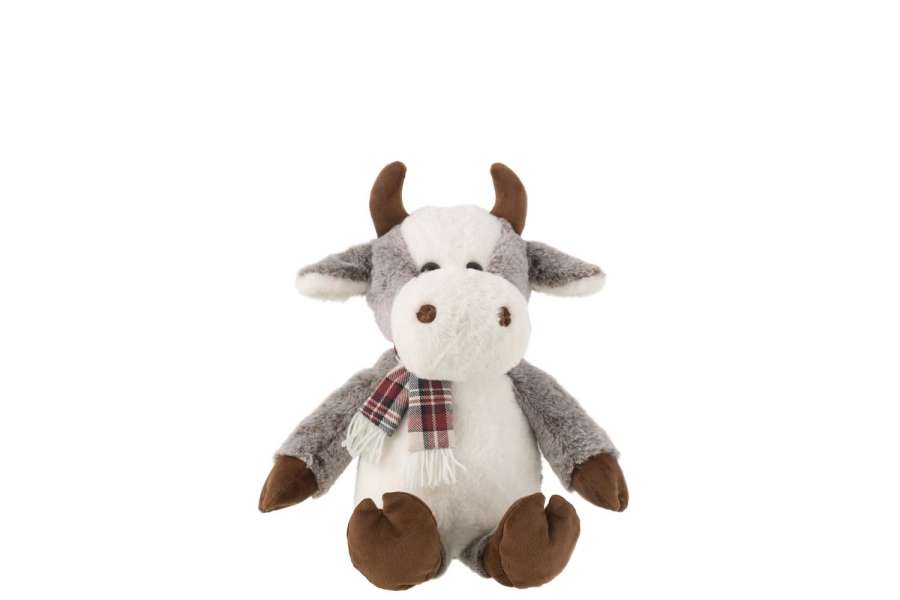 COW+SCARF PLUSH POLYESTER MIX LARGE