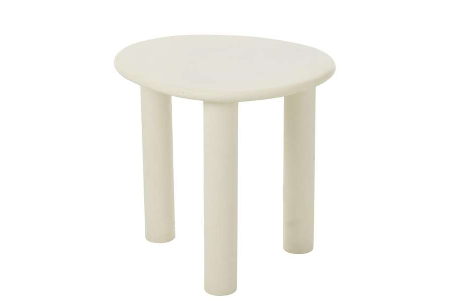 SIDE TABLE BALI MDF/PVC WHITE SMALL