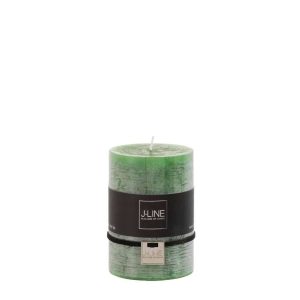 CYLINDER CANDLE LIGHT GREEN M 39H