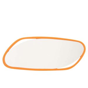 WALL MIRROR IRREGULAR MDF/PAINT ORANGE