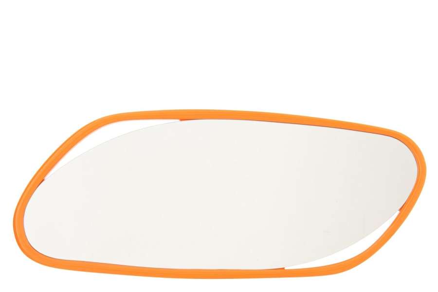 WALL MIRROR IRREGULAR MDF/PAINT ORANGE