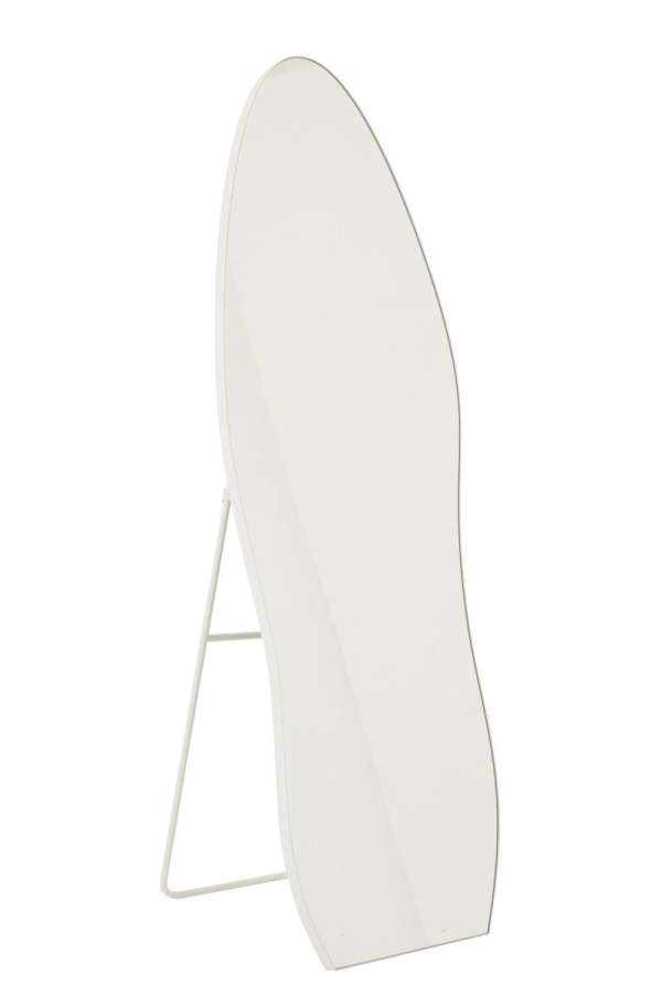 STANDING MIRROR IRREGULAR GLASS WHITE