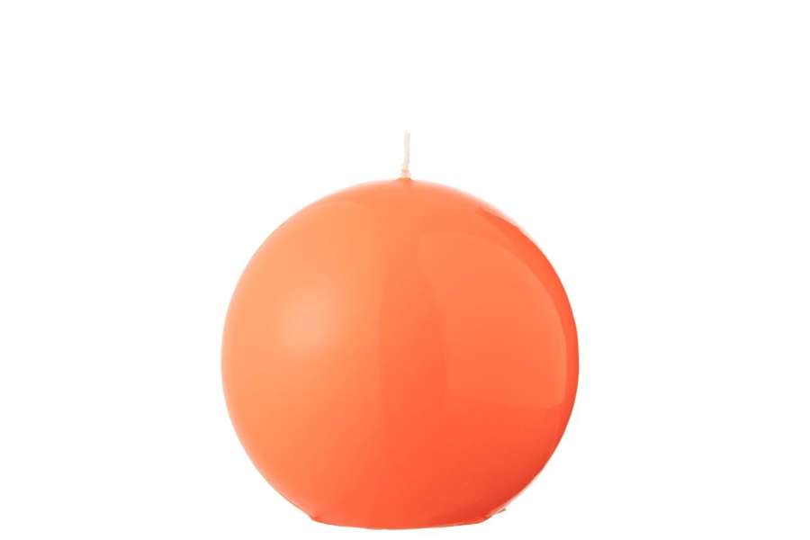 CANDLE BALL WAX FLUO RED-30 HOURS