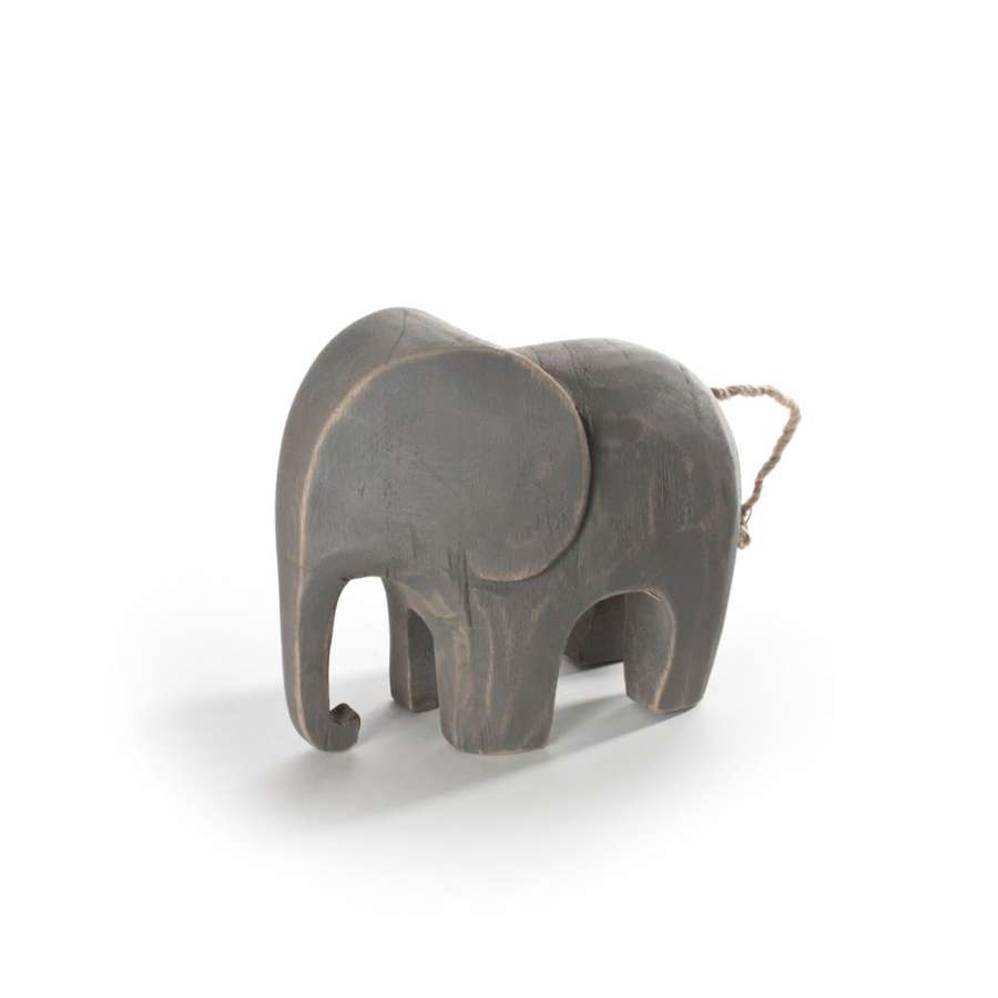 Figur Elefant Tre Grå 15X8X12Cm