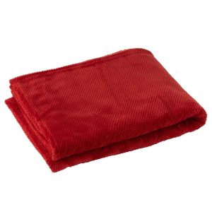BLANKET SNUGGLE POLYESTER RED