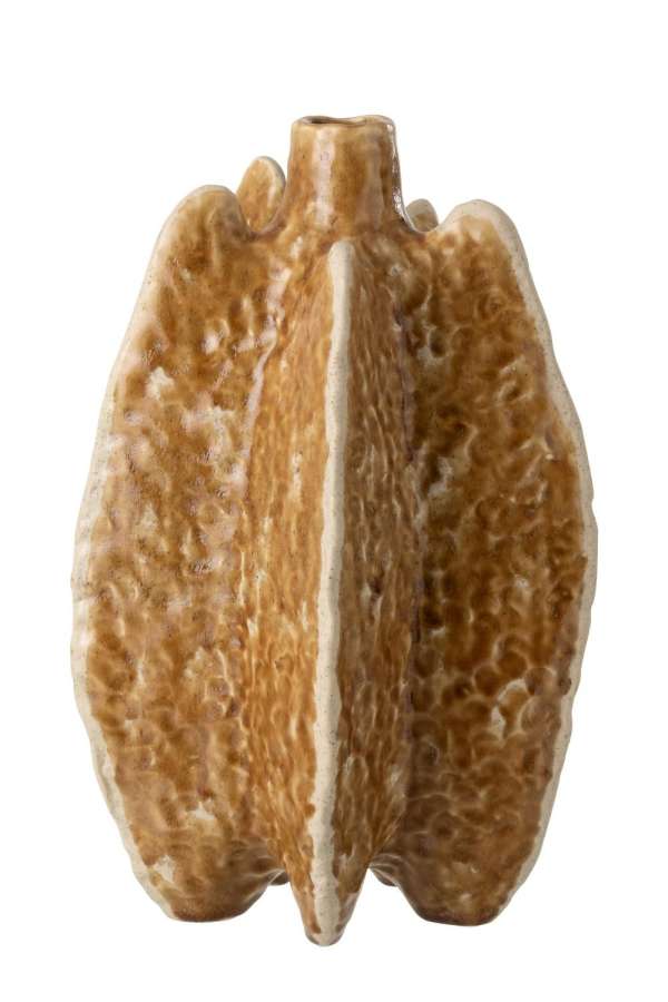 VASE UBI CERAMIC OCHER YELLOW