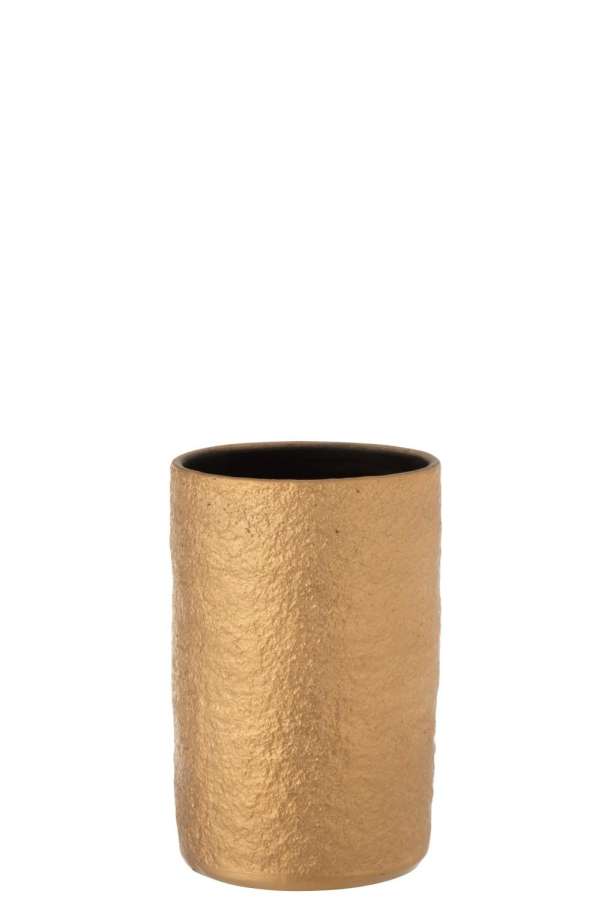 VASE GATSBY CERAMIC GOLD SMALL