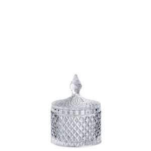 STORAGE JAR CUT CYLINDER GLASS TRANSPARENT MEDIUM