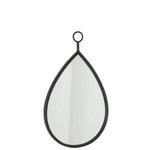 HANGING MIRROR DROP MIRROR/MDF BLACK MEDIUM