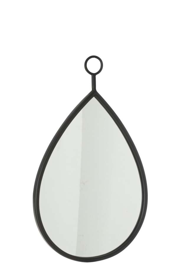 HANGING MIRROR DROP MIRROR/MDF BLACK MEDIUM