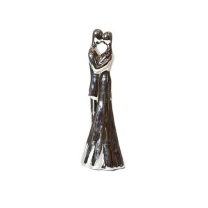 Figur Par Kyss Sølv Liten 31Cm