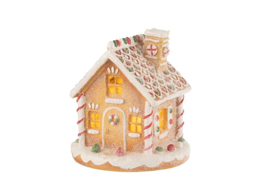 HOUSE LED GINGERBREAD RESIN MIX
