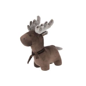 DOORSTOP REINDEER POLYESTER BROWN LARGE