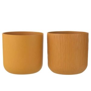 FLOWERPOT GEN CERAMIC OCHRE EXTRA EXTRA LARGE ASSORTMENT OF 2