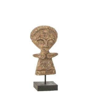 STATUE YING ALBASIA WOOD NATURAL LARGE