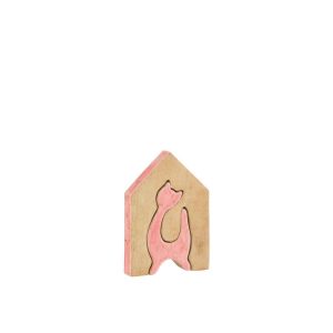 HOUSE CAT MANGO WOOD PINK/NATURAL MEDIUM