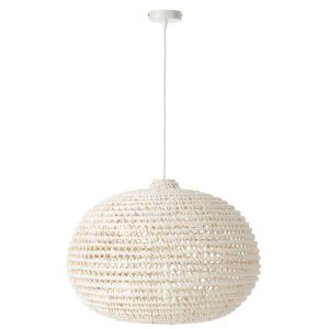 CEILING LAMP ROUND BRAIDED METAL WHITE