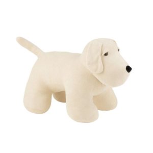 DOOR STOP DOG BOUCLÉ ECRU