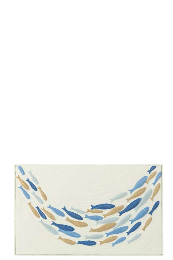 WALL DECORATION SCHOOL FISH DOLI IRON MIX