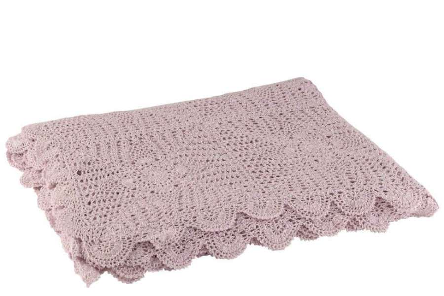 TABLECLOTH MIA LACE COTTON VIOLET