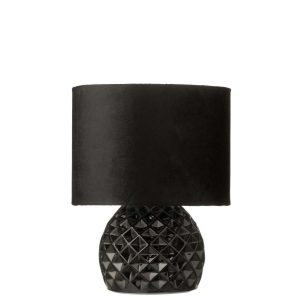 TABLE LAMP GLASS LED BLACK