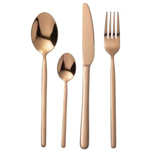 BOX CUTLERY B 24 PIECES STAINLESS STEEL SHINY COPPER
