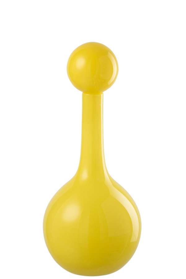 BOTTLE UBI GLASS YELLOW SMALL