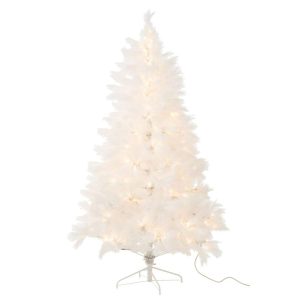 CHRISTMAS TREE 400 LED PAMPA METAL WHITE